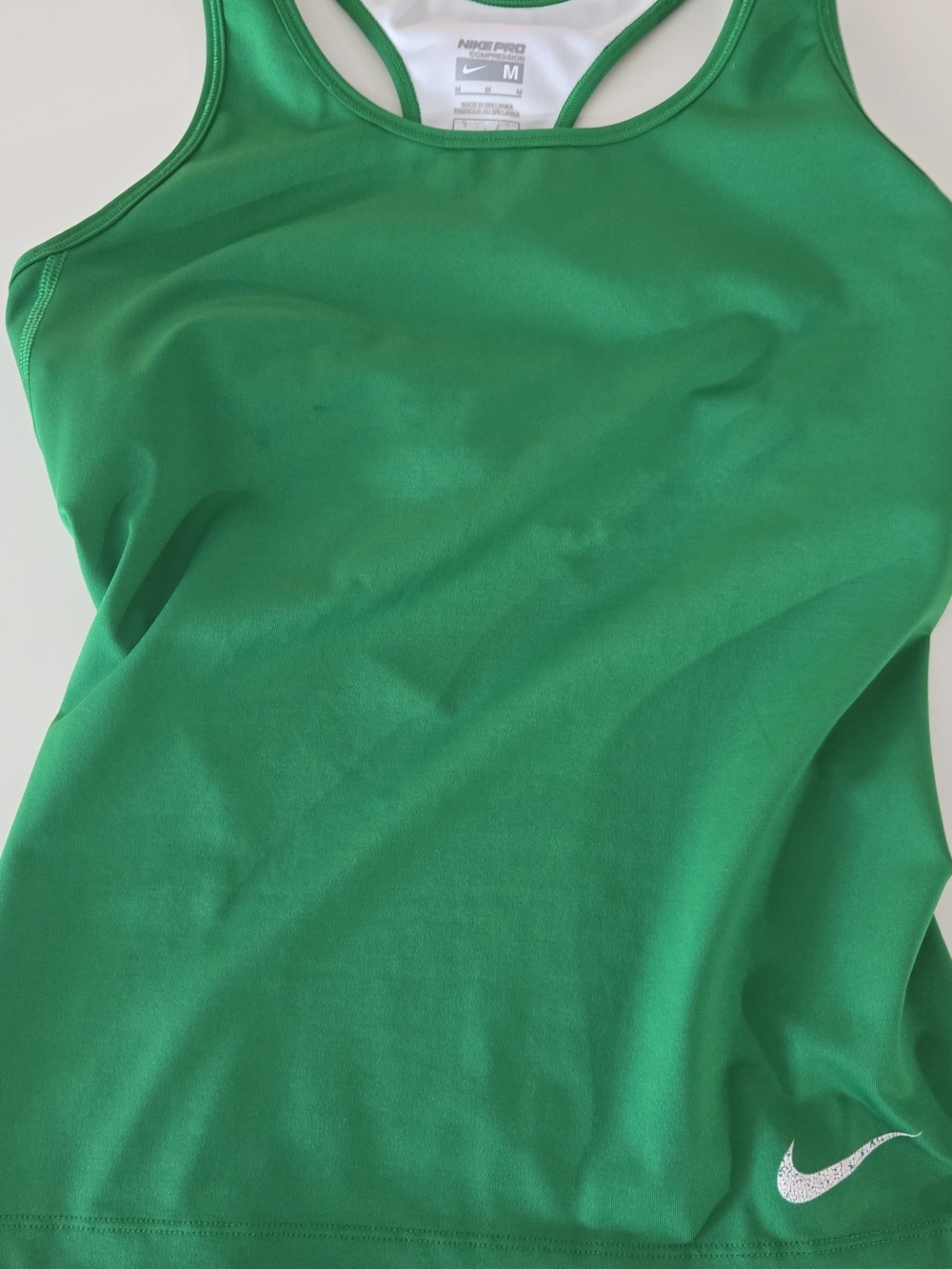 Nike Pro Women's Green Racerback Tank Top